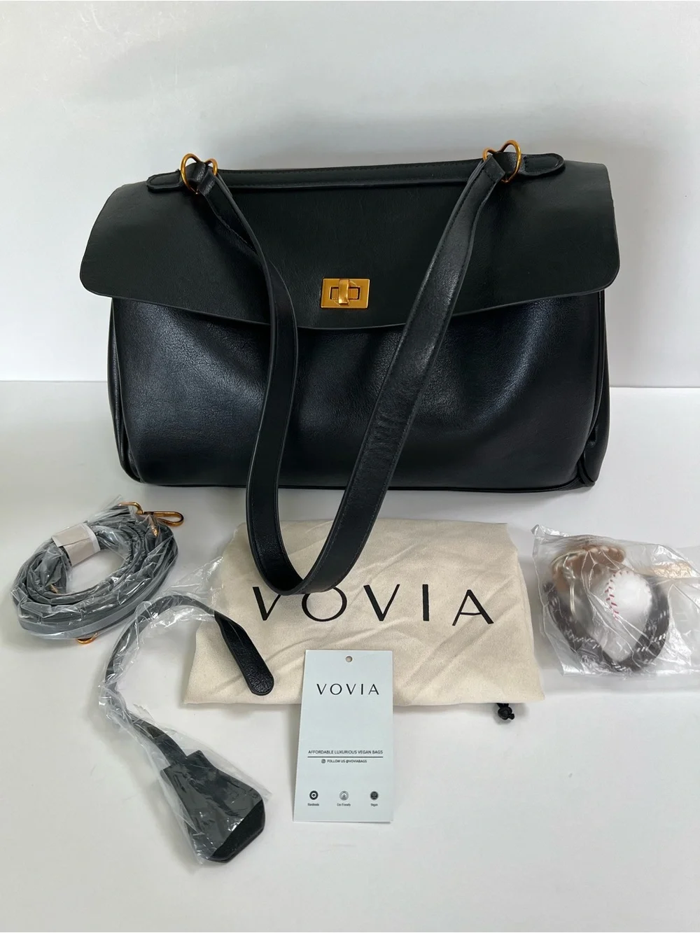 Vovia Bags Black Ciara Vintage Shoulder Bag